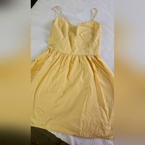 H&M Yellow Spaghetti Strap Dress